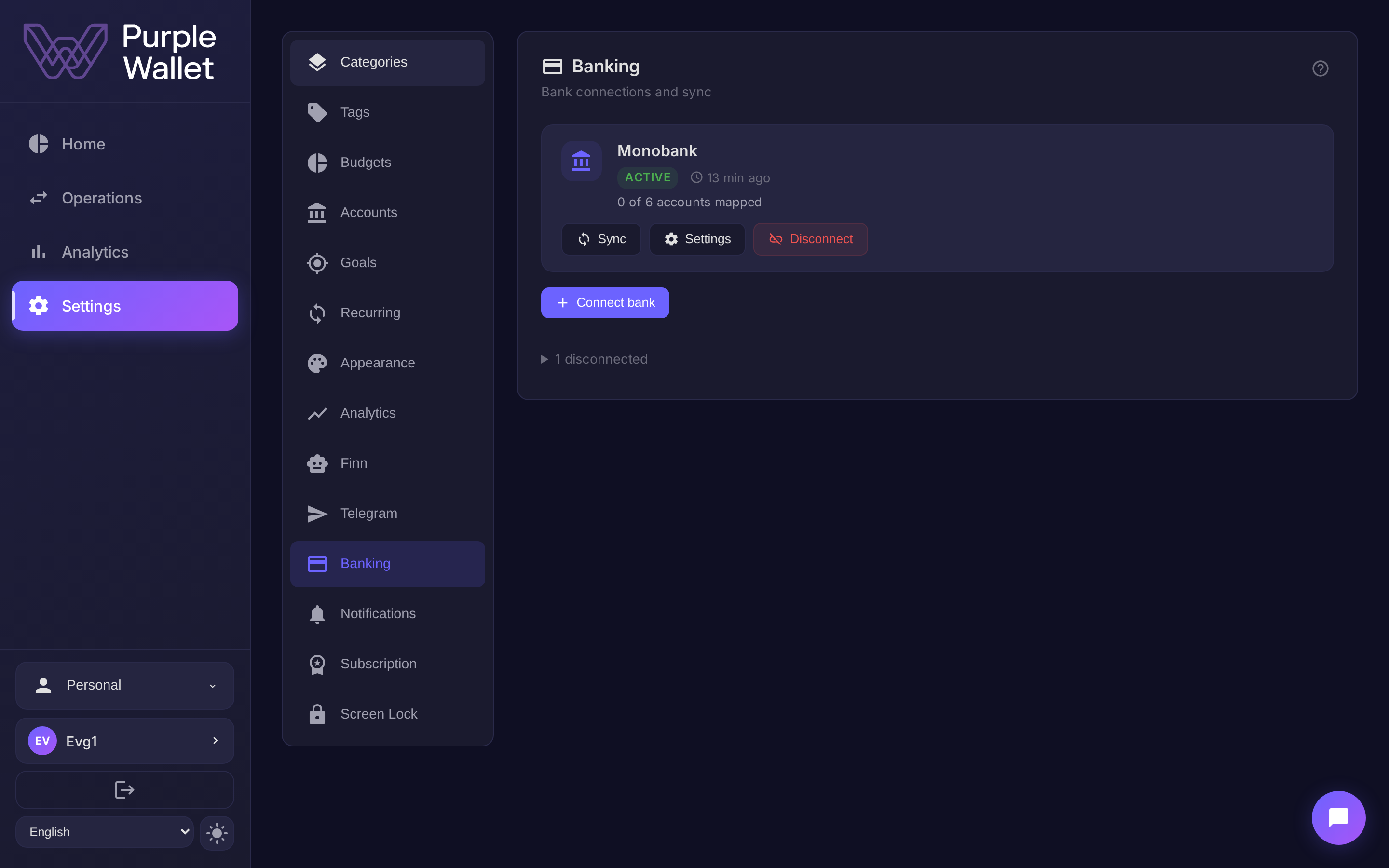 Connecting the Monobank bank