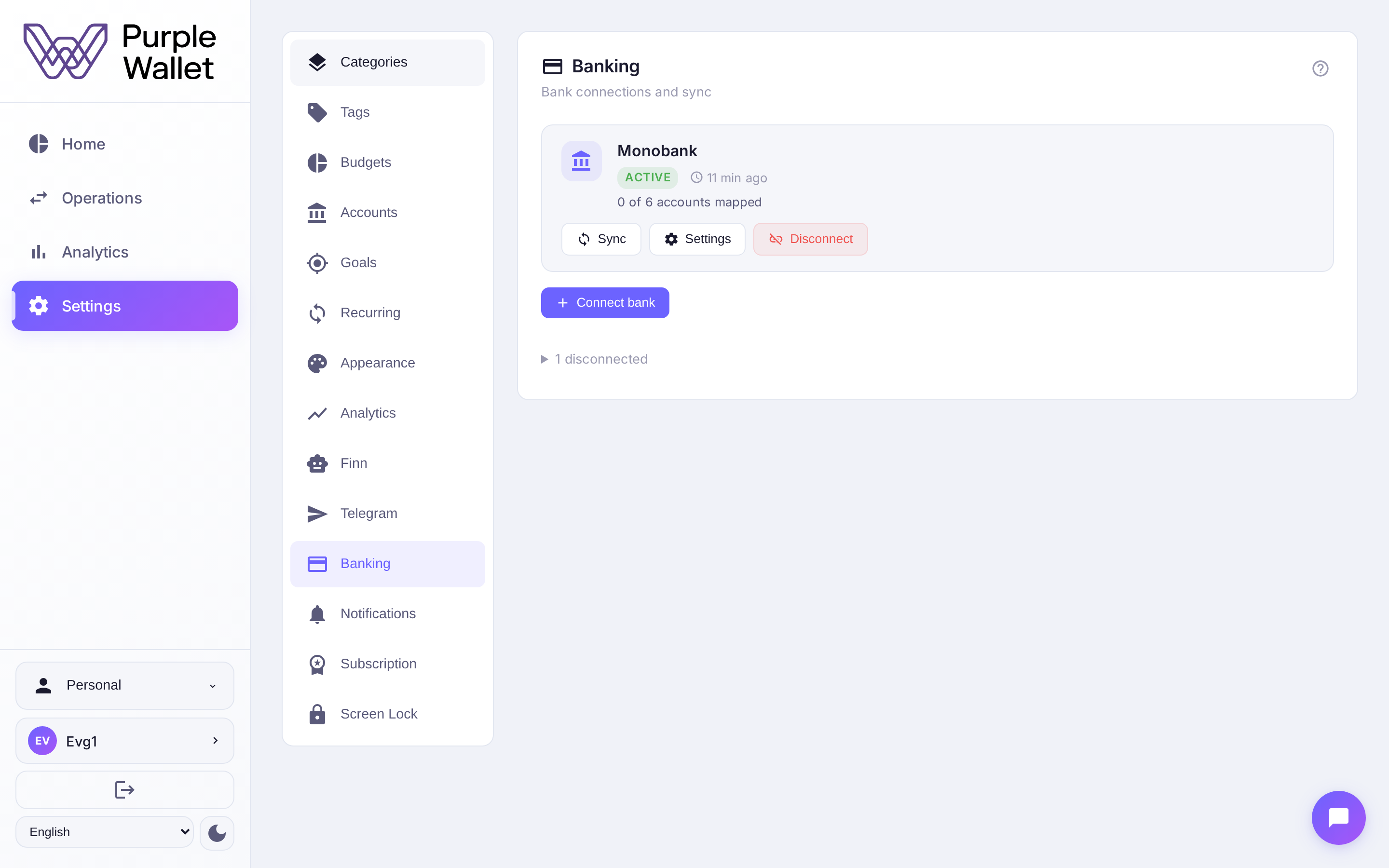 Connecting the Monobank bank