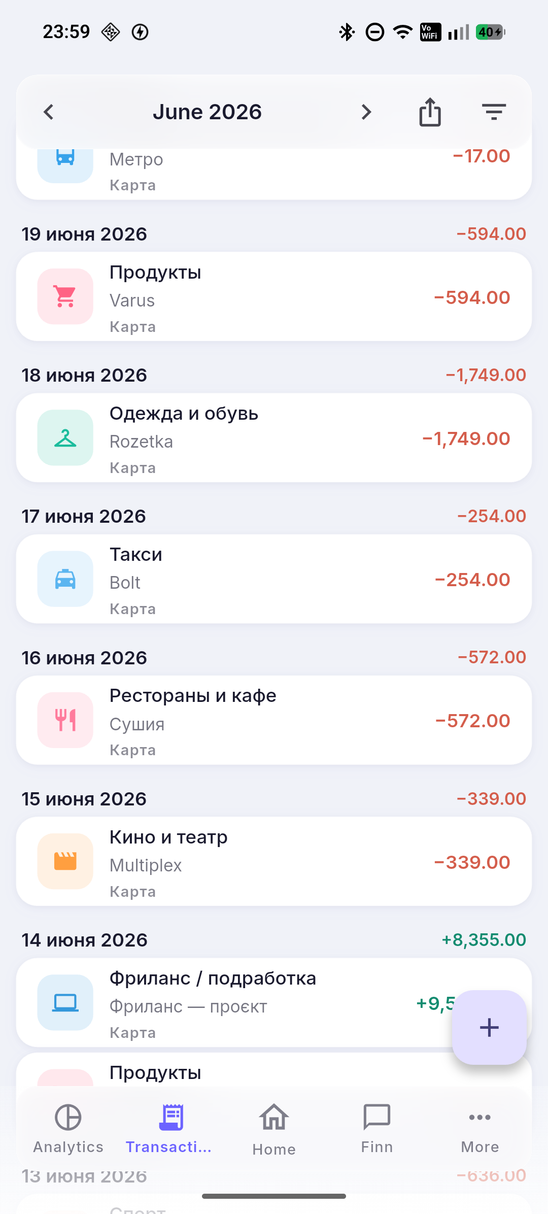 Transactions