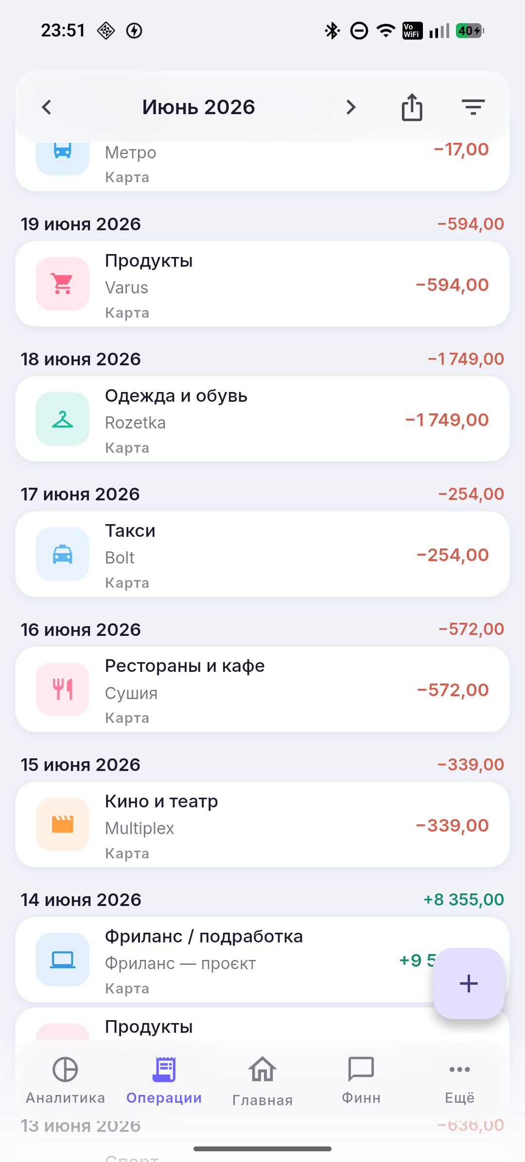 Операции